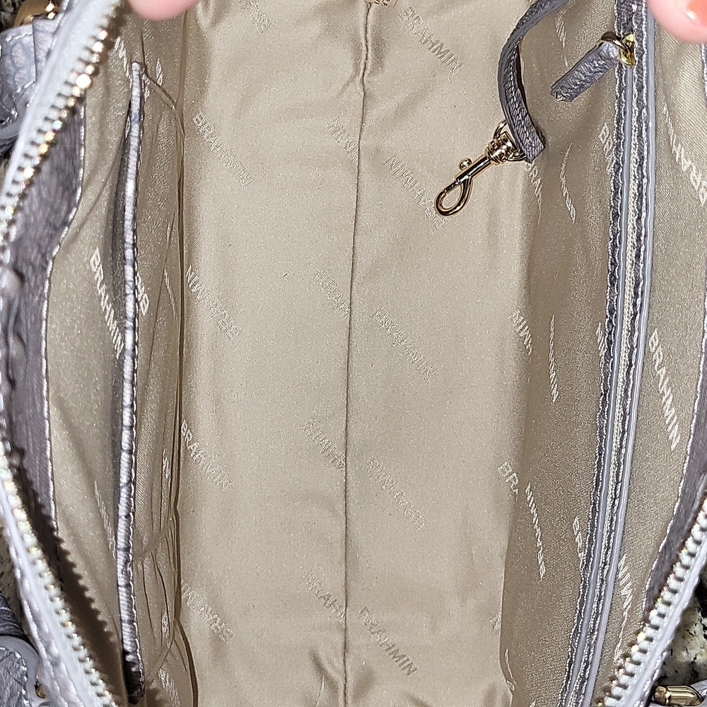 Brahmin Micaela Grey Tetra Satchel - Picture 9 of 16